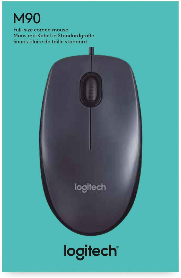 Logitech M90 Full-Size Wired Mouse