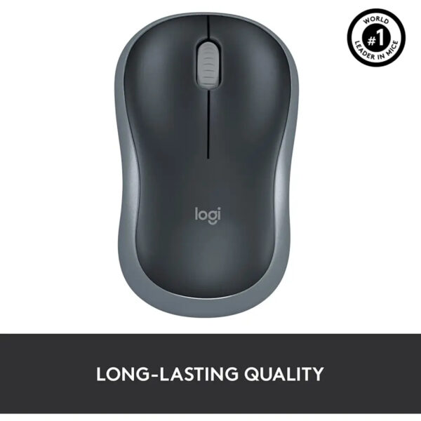 Logitech M185 Wireless Mouse - Black