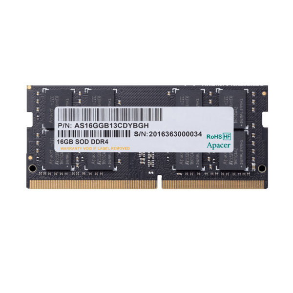 APACER MEMORY LAPTOP 16GB DDR4 3200MHZ SODIMM ES.16G21.GSH