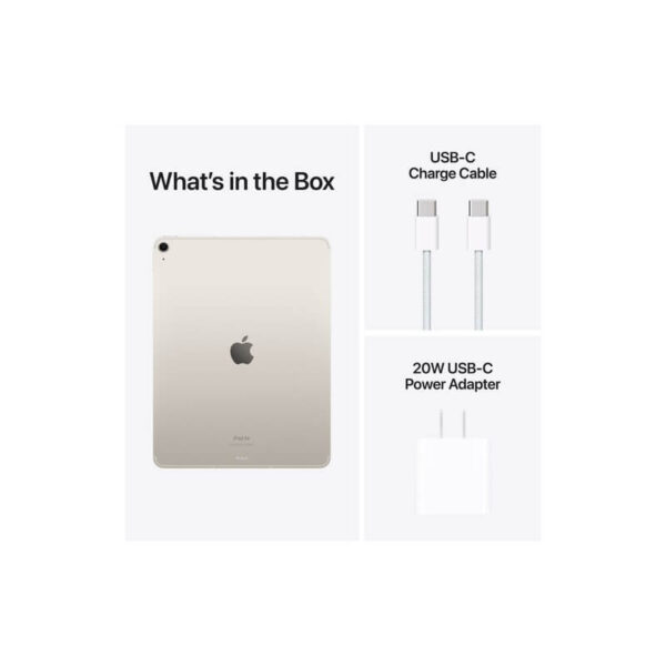APPLE 13 IPAD AIR M2 CHIP 128GB, WI-FI, MV293 STARLIGHT
