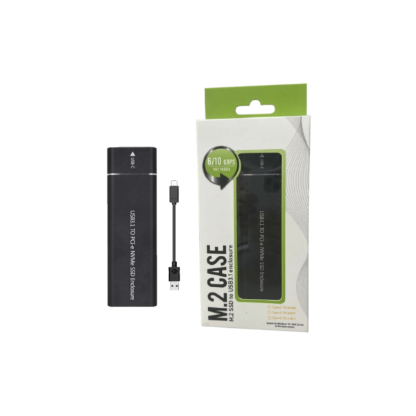 BOARD-X HDD ENCLOSURE M.2 NVME USB TO USB-C ALUMINIUM