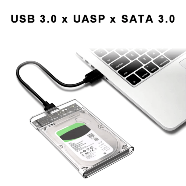 BOARD-X HDD ENCLOSURE SATA 2.5 INCH USB 3.0 TRANSPARENT