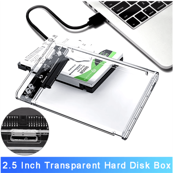 BOARD-X HDD ENCLOSURE SATA 2.5 INCH USB 3.0 TRANSPARENT