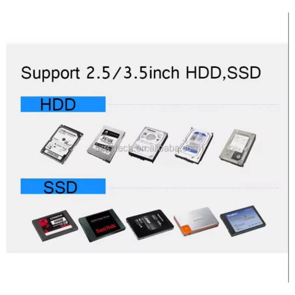 BOARD-X HDD ENCLOSURE SATA 3.5 & 2.5 INCH USB 3.0 12V POWER DOCKING STATION