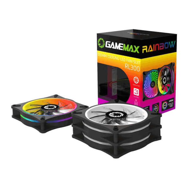 GAMEMAX COOLING FAN CASE 3 IN 1 COMBO + REMOTE RL300