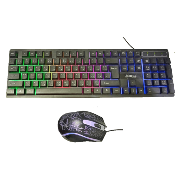 JEDEL KEYBOARD MOUSE COMBO K590+ ENAR WIRED GAMING RGB