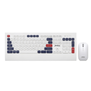 JEDEL KEYBOARD MOUSE COMBO WS671 ENAR WIRELESS WHITE