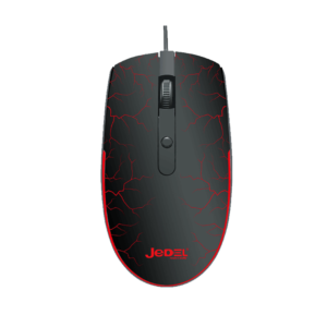 JEDEL MOUSE M81 WIRED 1600 DPI 4 BUTTONS RGB BLACK