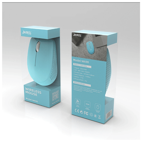 JEDEL MOUSE W690 2.4GHZ WIRELESS 1000 DPI 3 BUTTONS