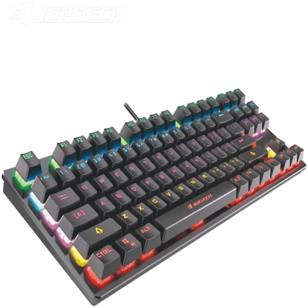 JERTECH KEYBOARD JK510 EN WIRED GAMING MECHANICAL RGB BLACK