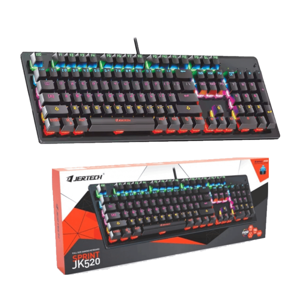 JERTECH KEYBOARD JK520 EN WIRED GAMING MECHANICAL RGB