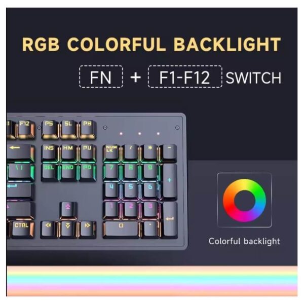 JERTECH KEYBOARD JK520 EN WIRED GAMING MECHANICAL RGB