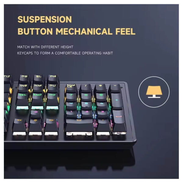JERTECH KEYBOARD JK520 EN WIRED GAMING MECHANICAL RGB