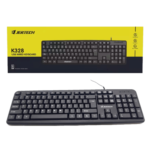 JERTECH KEYBOARD K328 ENAR WIRED BLACK