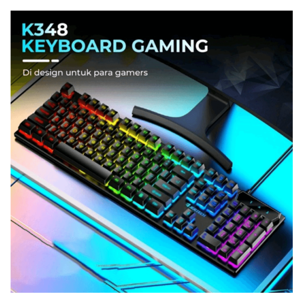 JERTECH KEYBOARD K348 ENAR WIRED GAMING RGB