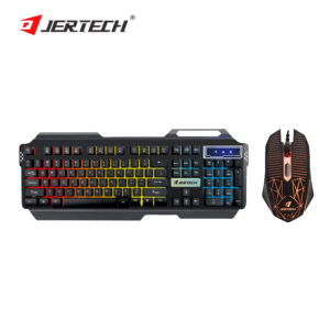 JERTECH KEYBOARD MOUSE COMBO KM950 ENAR WIRED GAMING MECHANICAL RGB BLACK