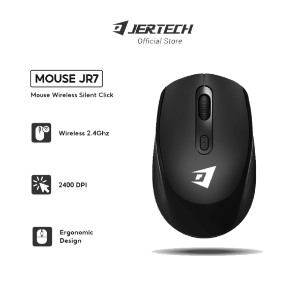 JERTECH MOUSE JR7 2.4GHZ WIRELESS 2400 DPI 4 BUTTONS