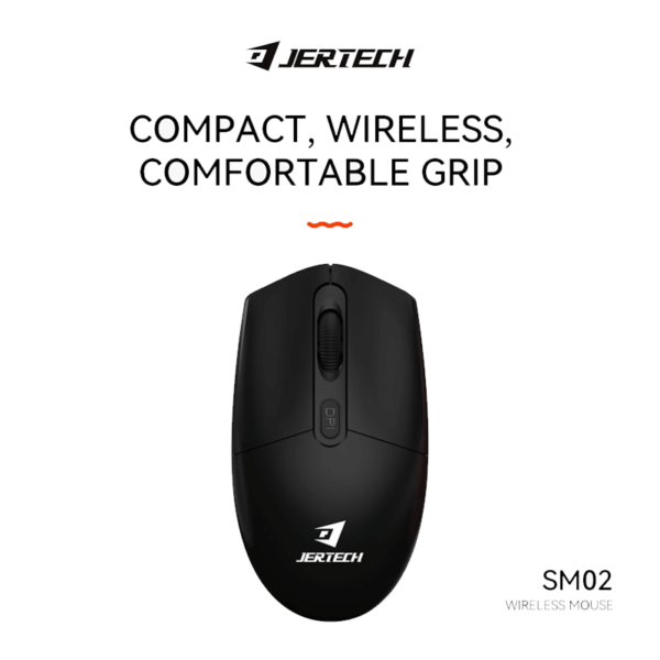 JERTECH MOUSE SM-02 2.4GHZ WIRELESS 1200 DPI 4 SILENT BUTTONS