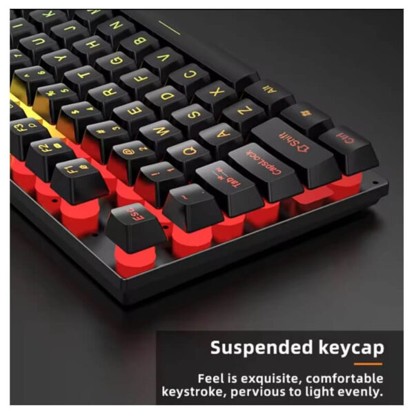 JERTECH SET 4 IN 1 KEYBOARD MOUSE HEADSET MOUSEPAD CT4-01 EN WIRED GAMING MECHANICAL BLACK