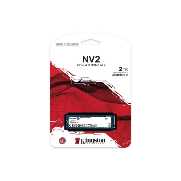 KINGSTON M.2 HARD DRIVE 2TB NVME PCIE SSD GEN4X4 2280 SNV2S2000G