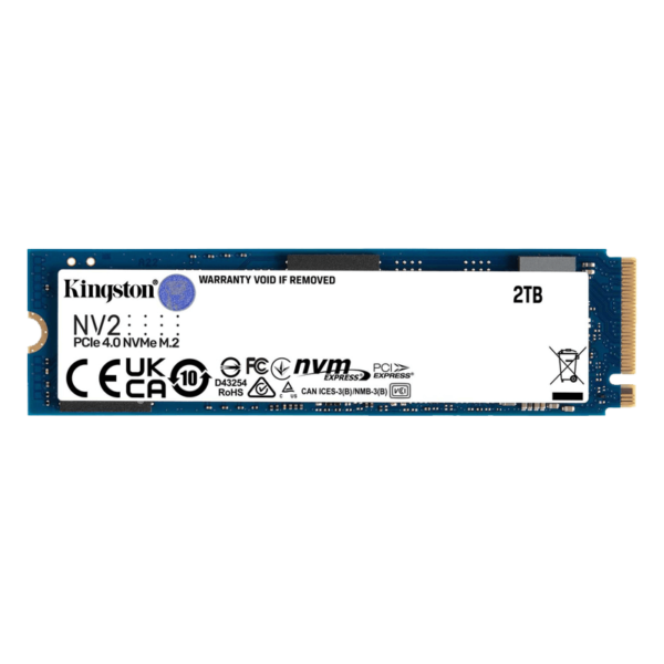 KINGSTON M.2 HARD DRIVE 2TB NVME PCIE SSD GEN4X4 2280 SNV2S2000G