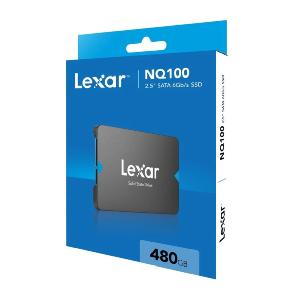 LEXAR SATA HARD DRIVE 480GB SSD SATA III 6.0GBS LNQ100X480G-RNNNG