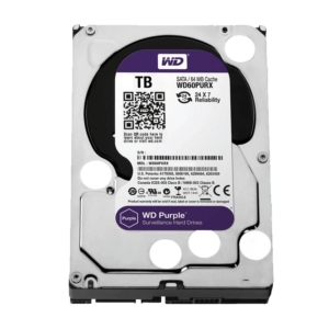 WD HARD DRIVE 3.5 INCH 6TB INTERNAL SURVEILLANCE 64MB 6GBS PURPLE WD62PURX-64B2MY0