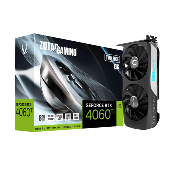 ZOTAC GRAPHIC GAMING GEFORCE 8GB GDDR6 RTX4060 TI TWIN EDGE OC ZT-D40610E-10M