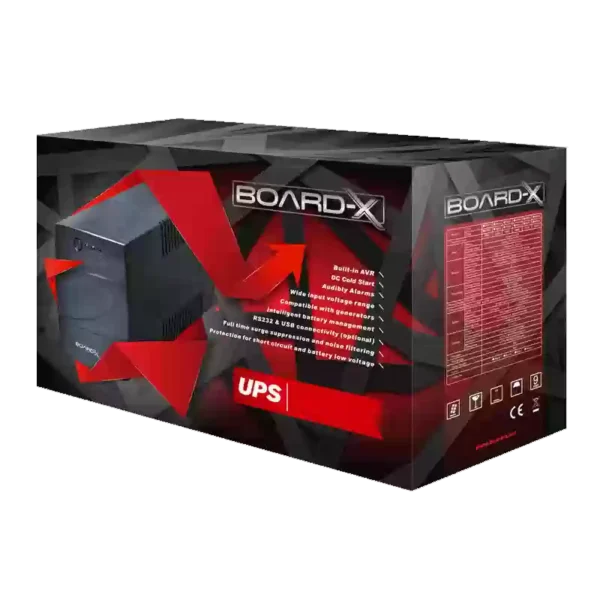 BOARD-X UPS OFFLINE 2500VA 1200W INTERNAL BATTERY 2X 12V/9AH