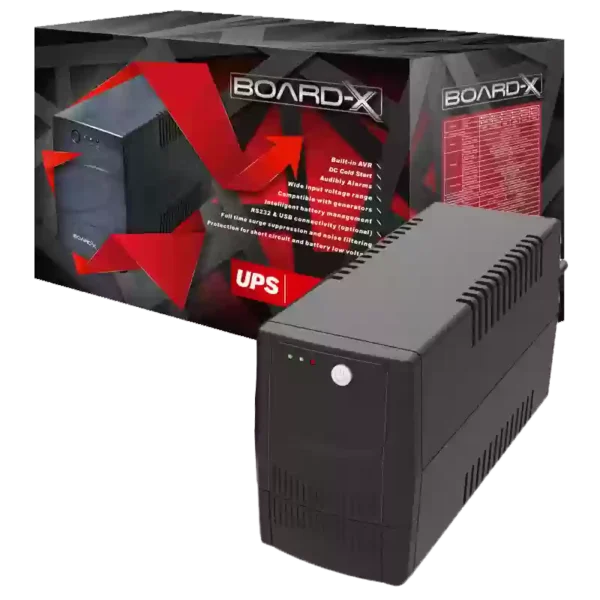 BOARD-X UPS OFFLINE 3000VA 1800W INTERNAL BATTERY 4X 12V/9AH