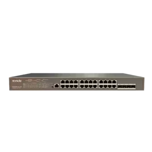TENDA SWITCH SMART LAYER 3 POE 28 PORTS GIGABIT (24 POE, 4SFP) TEG5328P-24-410W MANAGED RACK