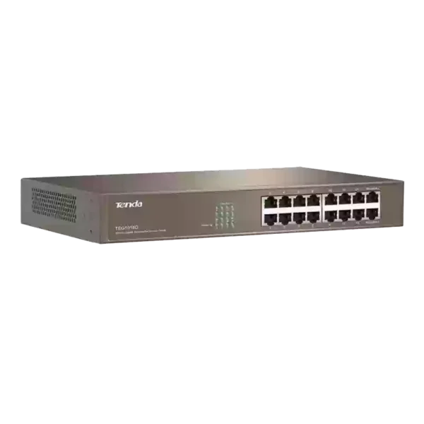 TENDA SWITCH SOHO 16 PORTS GIGABIT ETHERNET TEG1016D UNMANAGED RACK