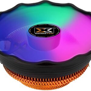XIGMATEK Apache Plus (Copper Anodized Aluminium Fins, 12cm 1500RPM Multi Color LED Fan) | EN42296
