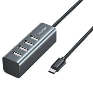 AWEI Type-C Hub 4 Ports USB Black | CL-122T-BLACK