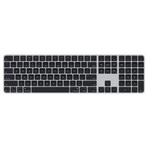 Apple Magic Keyboard with Touch ID and Numeric Keypad – Black Keys | MXK83