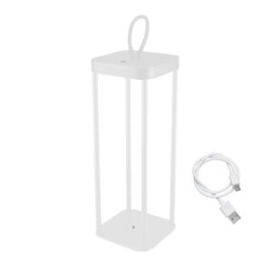 Beper Rechargeable LED Lantern, 25 Warm Light LEDs, Battery Life Up to 12 Hours, White | P207ILI101