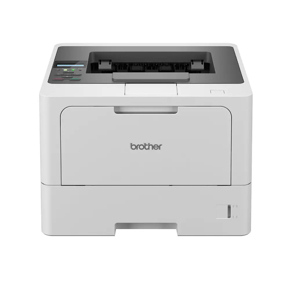 Brother 48ppm Duplex Monochrome Laser Printer with Gigabit Ethernet 512MB 6K Toner and 1,290-Sheet Capacity | HL-L5210DN