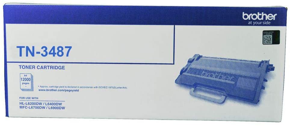 Brother High Capacity 12000 Pages Toner Cartridge (HL-L6400DWMFC-L6900DW) | TN-3487