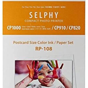 CANON CP1000/CP910/CP820 Selphy Compact Photo Printer | RP-108IN