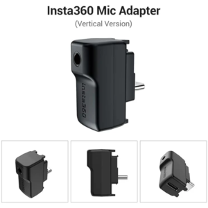 CYNOVA Upgraded Insta360 Mic Adapter | 3.5mm Audio Jack for External Microphones