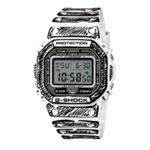 Casio G-SHOCK Joshua Vides Collaboration Men Watch - Black / White | DW-5600JV-7DR