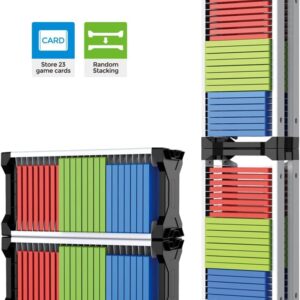 Dobe Game Storage Stand With 2 Hooks For 23 Physical Gaming Discs PS4 | PS5 | Xbox | Nintendo Switch 2 Packs