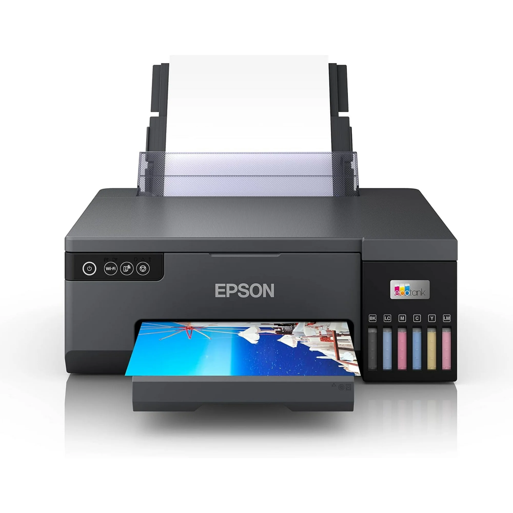 Epson EcoTank L8050 A4 Color Photo InkJet Printer - 6-Color Refillable Ink Tank - Wi-Fi Direct - Borderless Printing - Heat-Free Technology | C11CJ87503