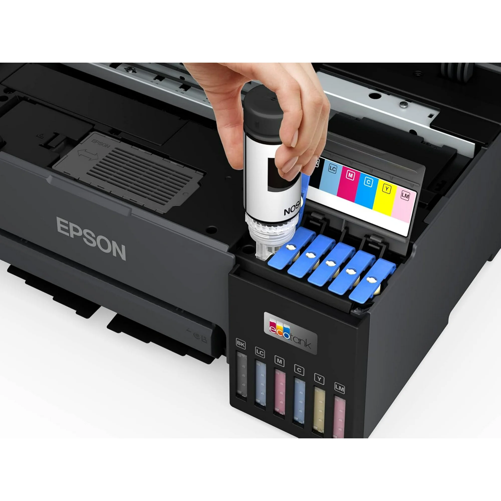 Epson EcoTank L8050 A4 Color Photo InkJet Printer - 6-Color Refillable Ink Tank - Wi-Fi Direct - Borderless Printing - Heat-Free Technology | C11CJ87503