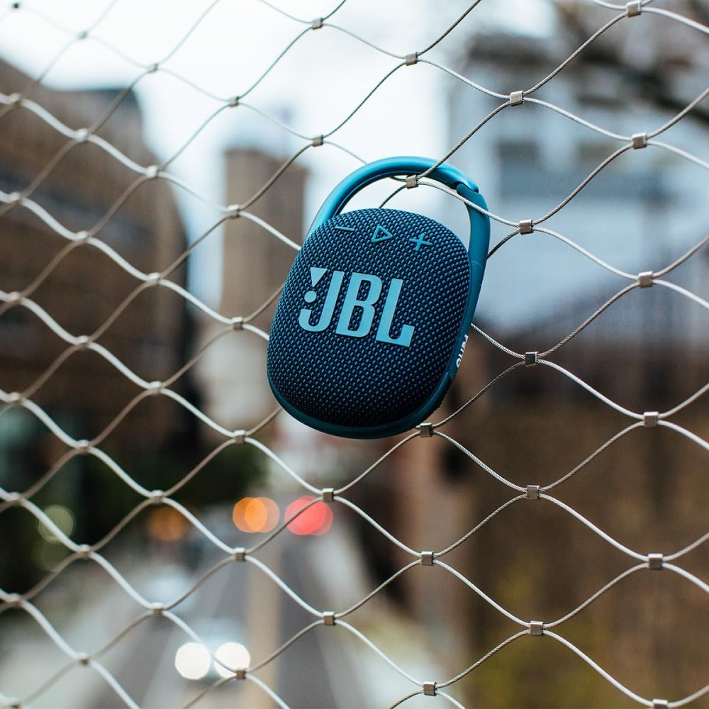 JBL Clip 4 - Portable Bluetooth Speaker with Carabiner - Blue | JBL-SP-CLIP4BLU