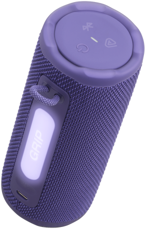 JBL Grip Portable Bluetooth Speaker - Purple - Waterproof & Drop-Proof Design - 14 Hours Playtime | JBL-GRIP-PUR