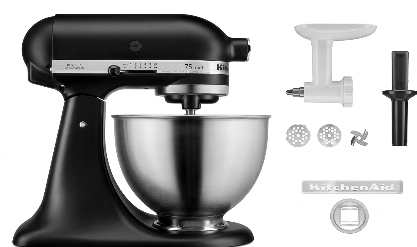 KitchenAid 4.3L Tilt-Head Stand Mixer Bundle with Food Grinder & Cookie Accessory | BUNDLECLASSIC