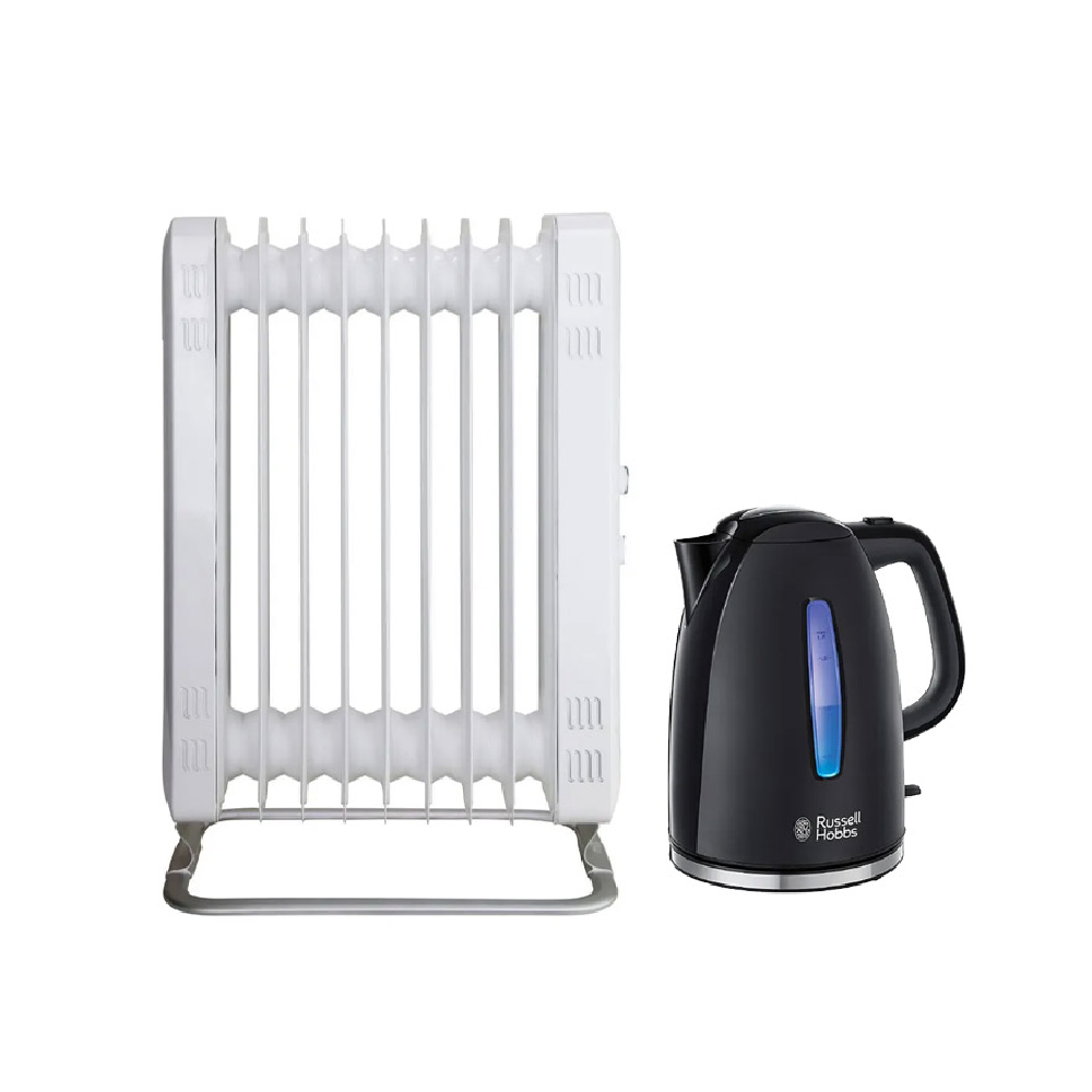 MILL Heater + Free Russell Hobbs Kettle | JA2000 + RH22591