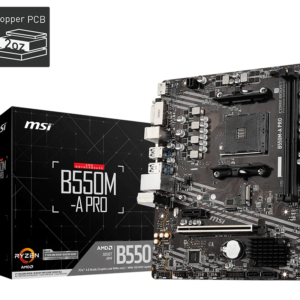 MSI B550M-A PRO AM4 mATX Motherboard AMD Ryzen DDR4 PCIe 4.0 Gen4 M.2 | B550M-A-PRO