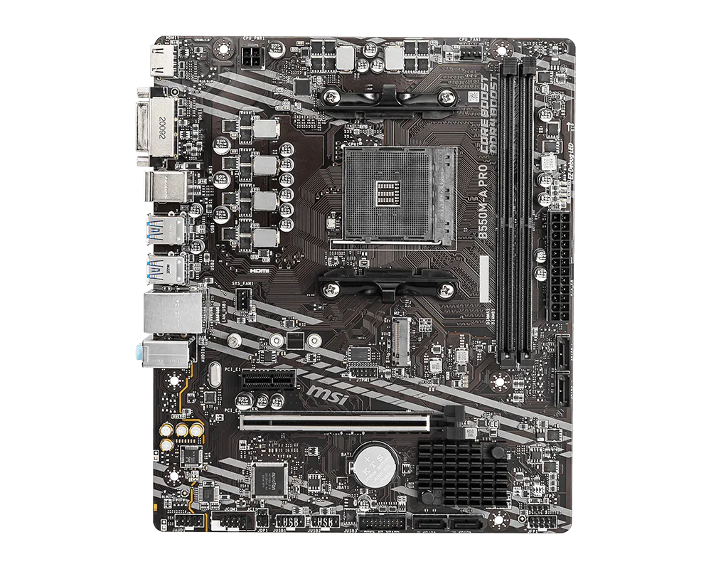 MSI B550M-A PRO AM4 mATX Motherboard AMD Ryzen DDR4 PCIe 4.0 Gen4 M.2 | B550M-A-PRO